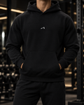 Unisex Heavyweight Cotton Hoodie - White Logo
