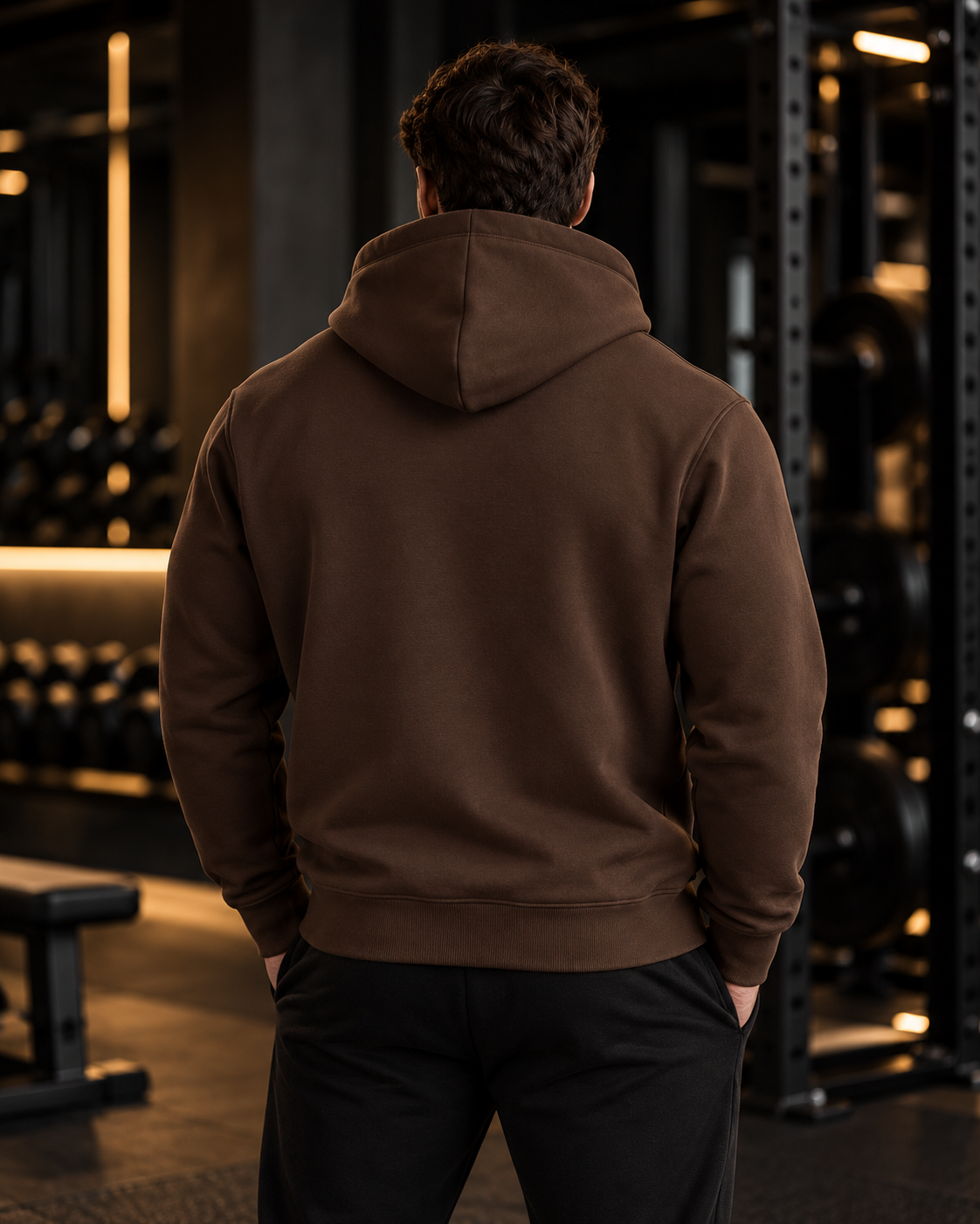 Unisex Heavyweight Cotton Hoodie - White Logo
