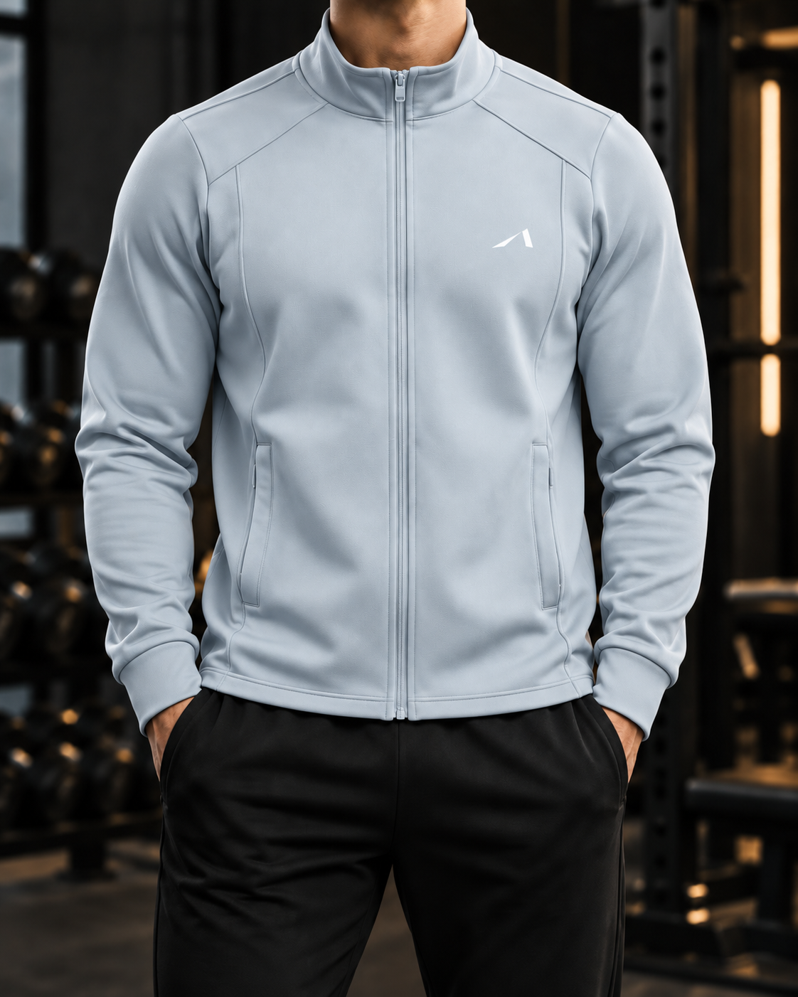 Unisex Stand Collar Track Jacket