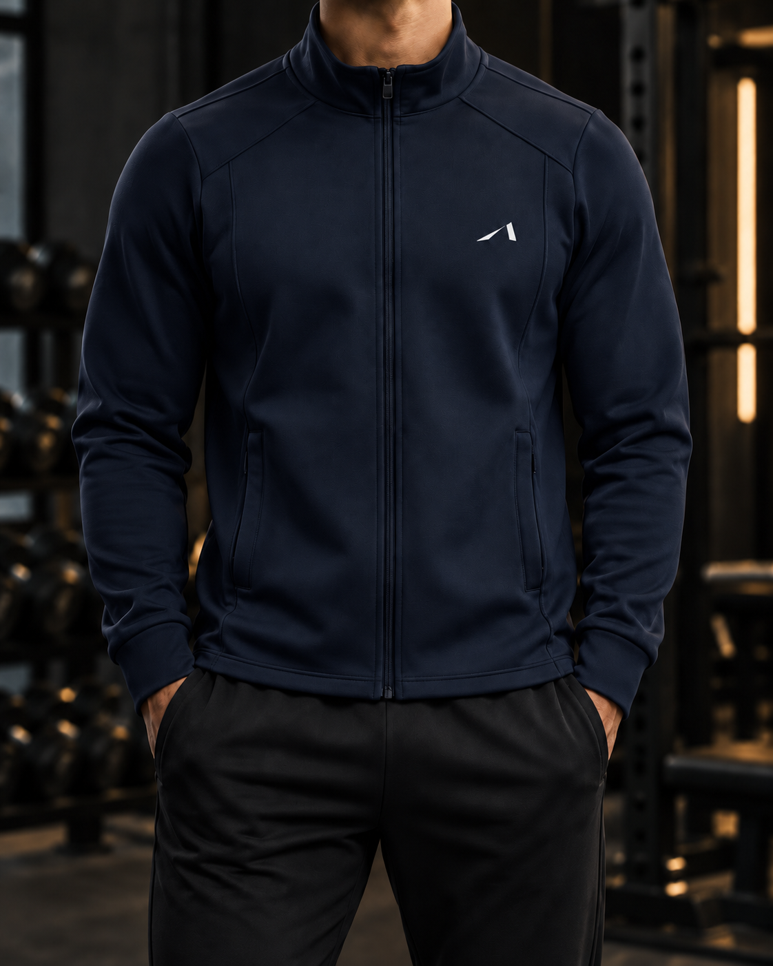 Unisex Stand Collar Track Jacket