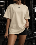 Unisex Heavyweight Oversized T-Shirt - Black Logo
