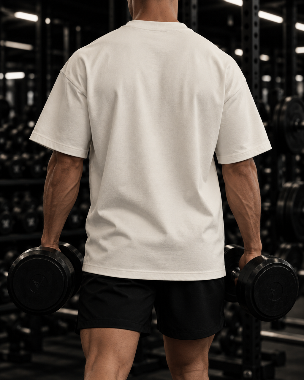 Unisex Heavyweight Oversized T-Shirt - Black Logo