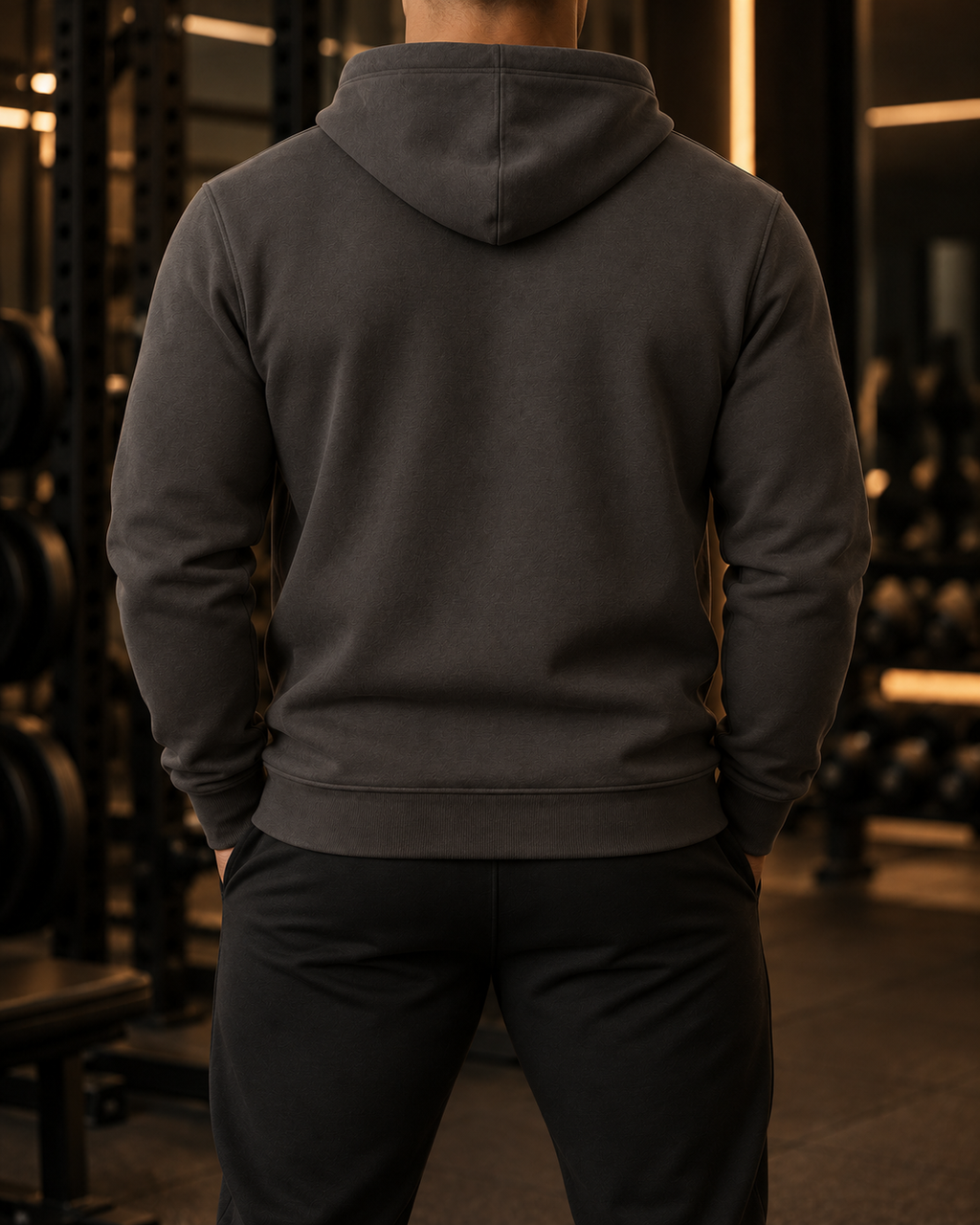 Unisex Heavyweight Cotton Hoodie - White Logo