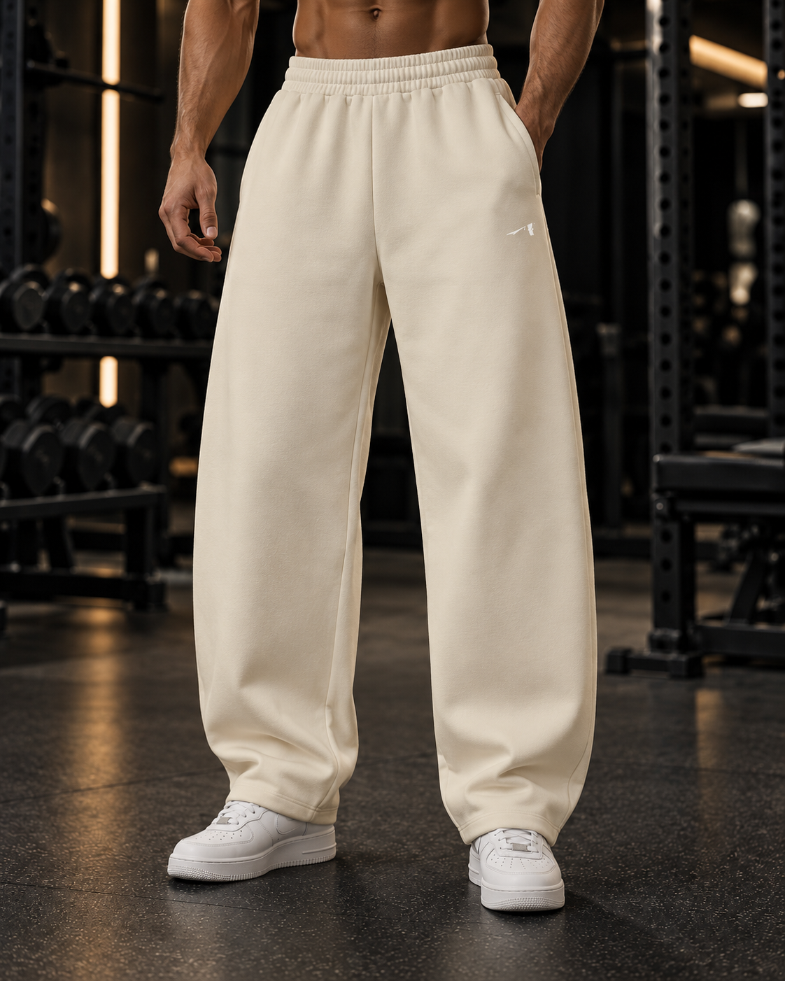 Unisex Barrel Leg Sweatpants