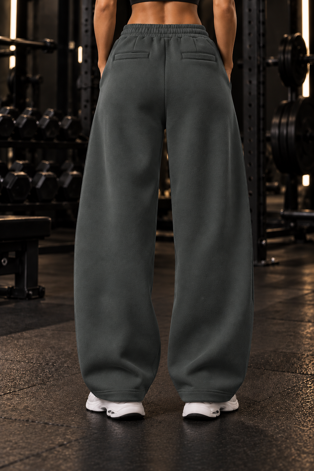 Unisex Barrel Leg Sweatpants