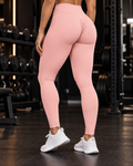 Women’s High Waisted Leggings - White Logo
