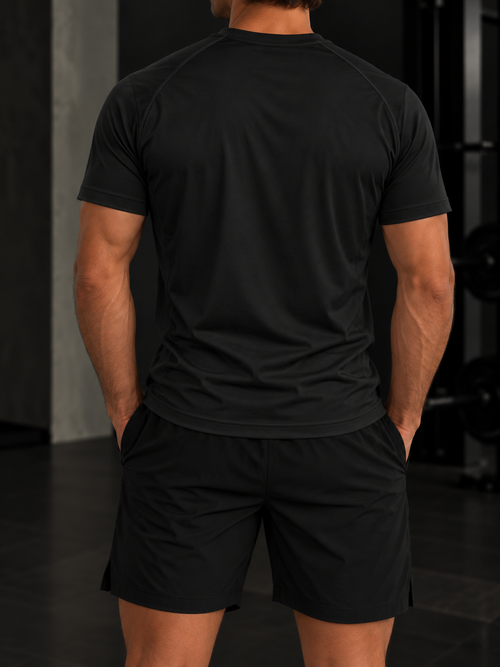 Men’s Regular Fit Performance T-Shirt - White Logo