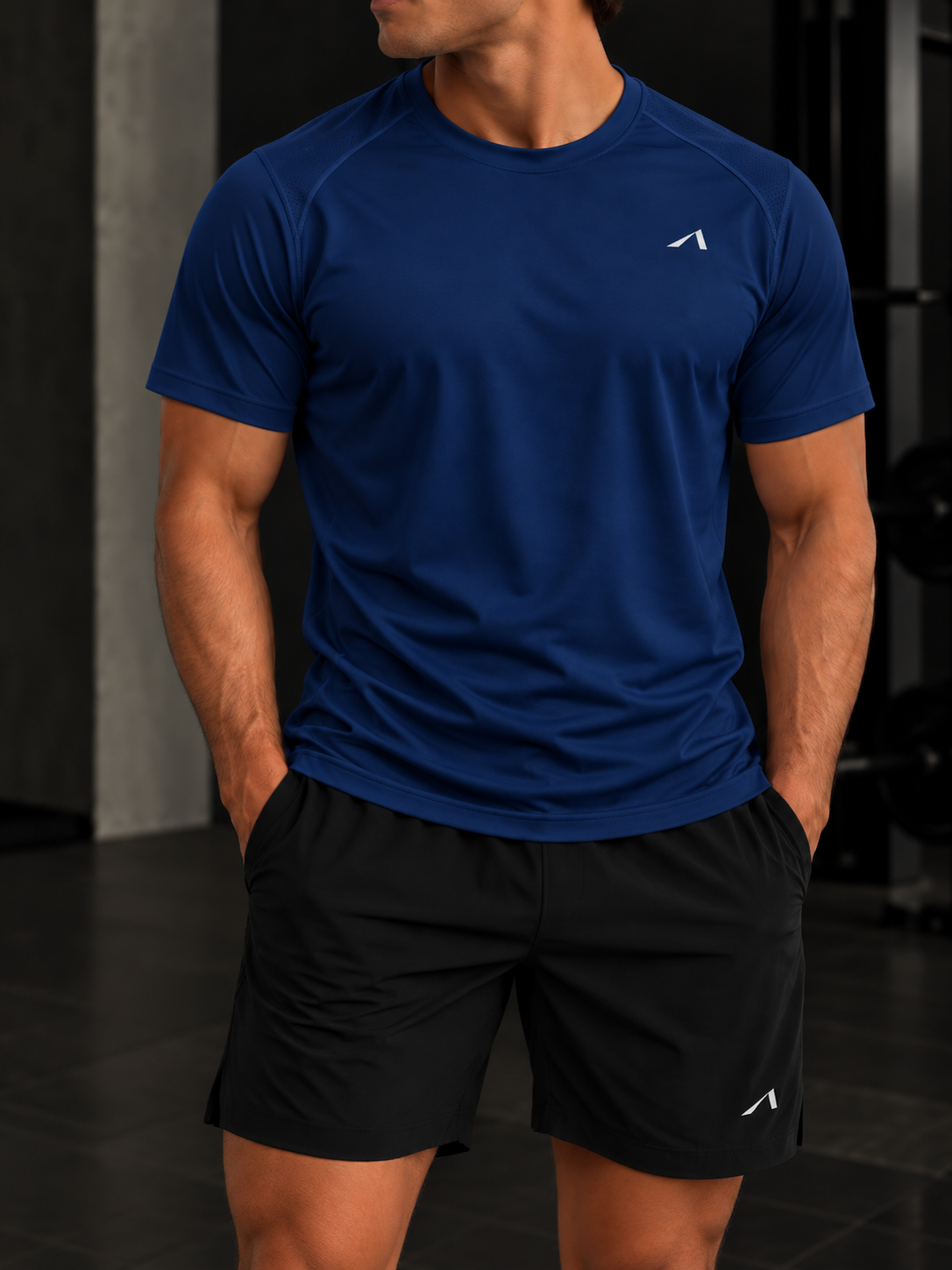 Men’s Regular Fit Performance T-Shirt - White Logo