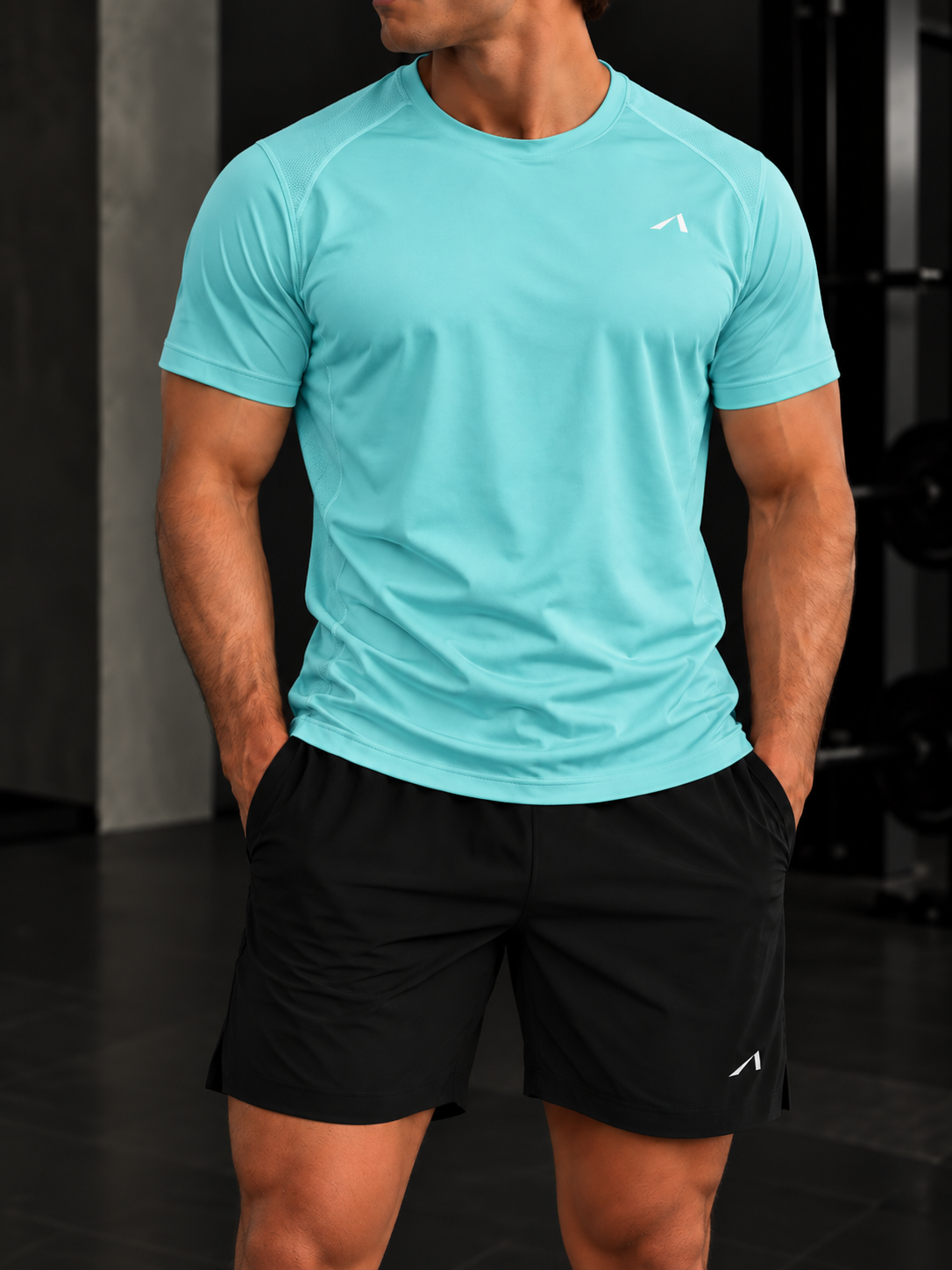 Men’s Regular Fit Performance T-Shirt - White Logo