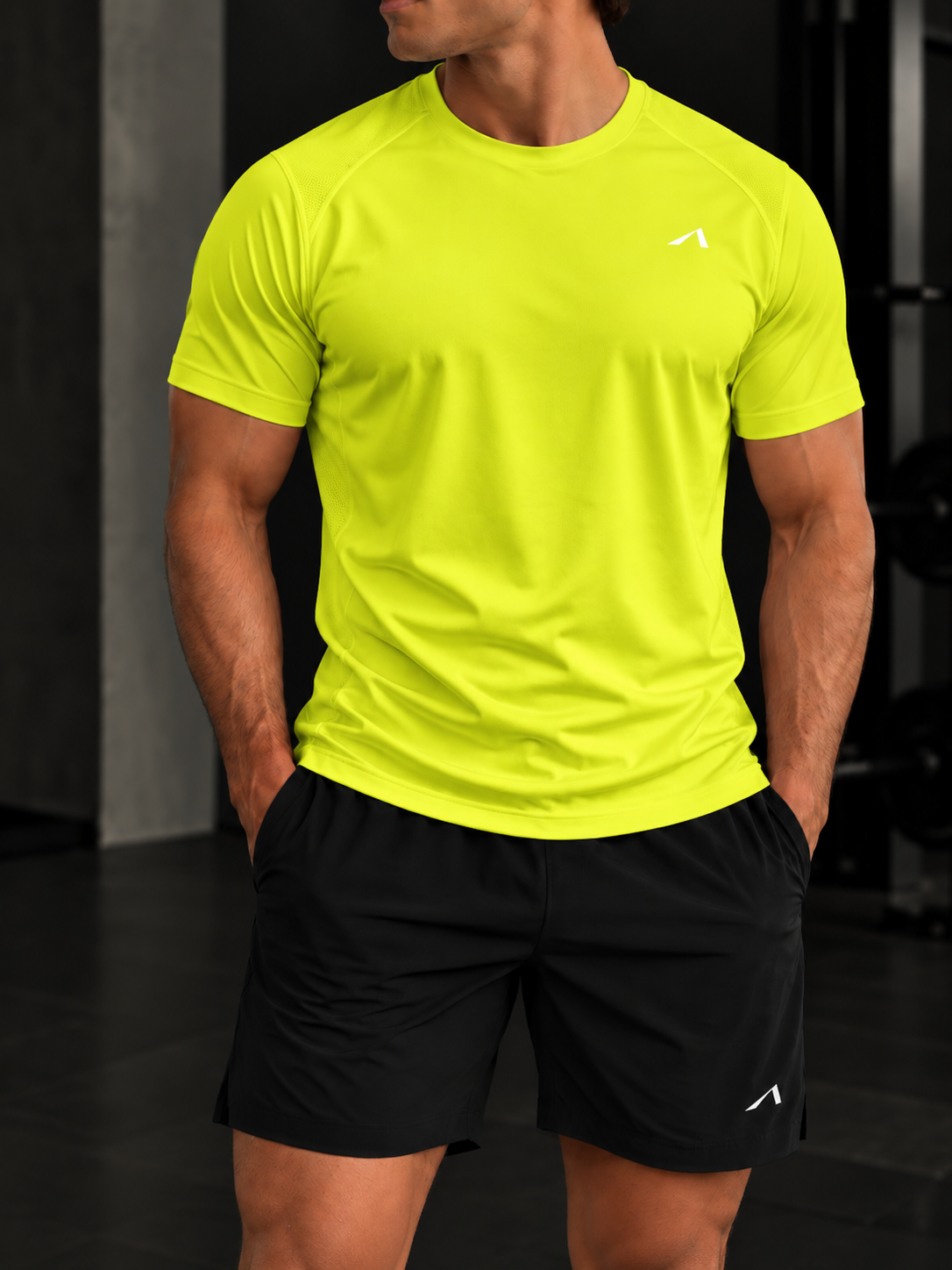 Men’s Regular Fit Performance T-Shirt - White Logo