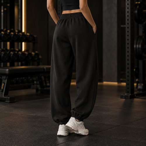 Essential Jogged Sweatpants - White Logo