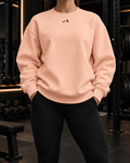 Unisex Oversized Crewneck Sweatshirt - Black Logo