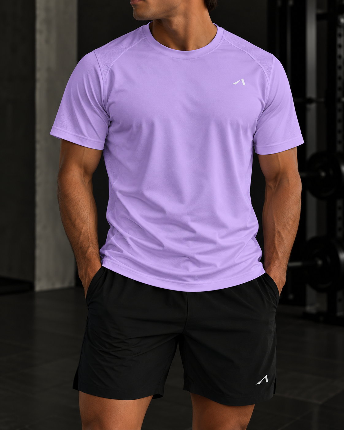 Men’s Regular Fit Performance T-Shirt - White Logo