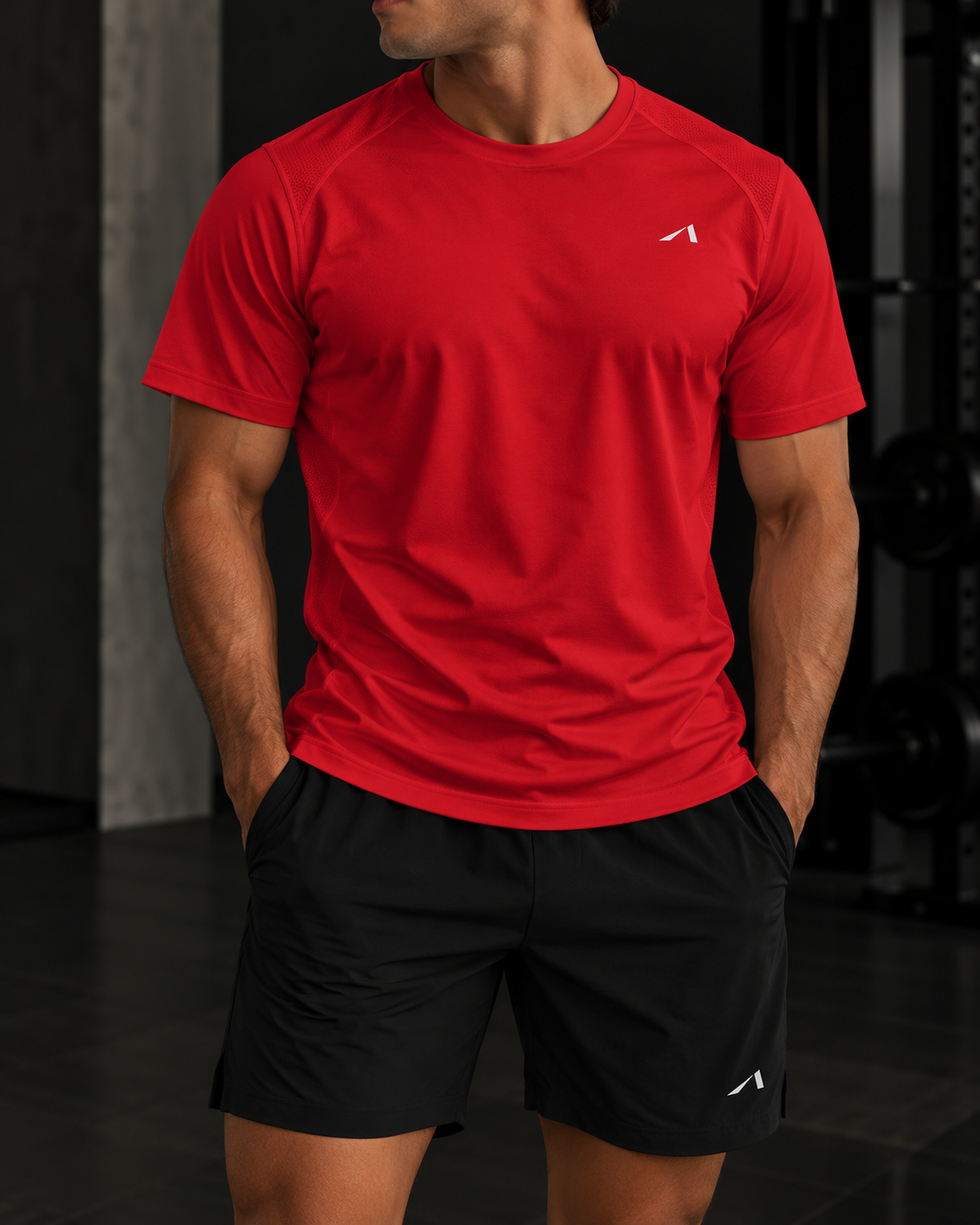 Men’s Regular Fit Performance T-Shirt - White Logo