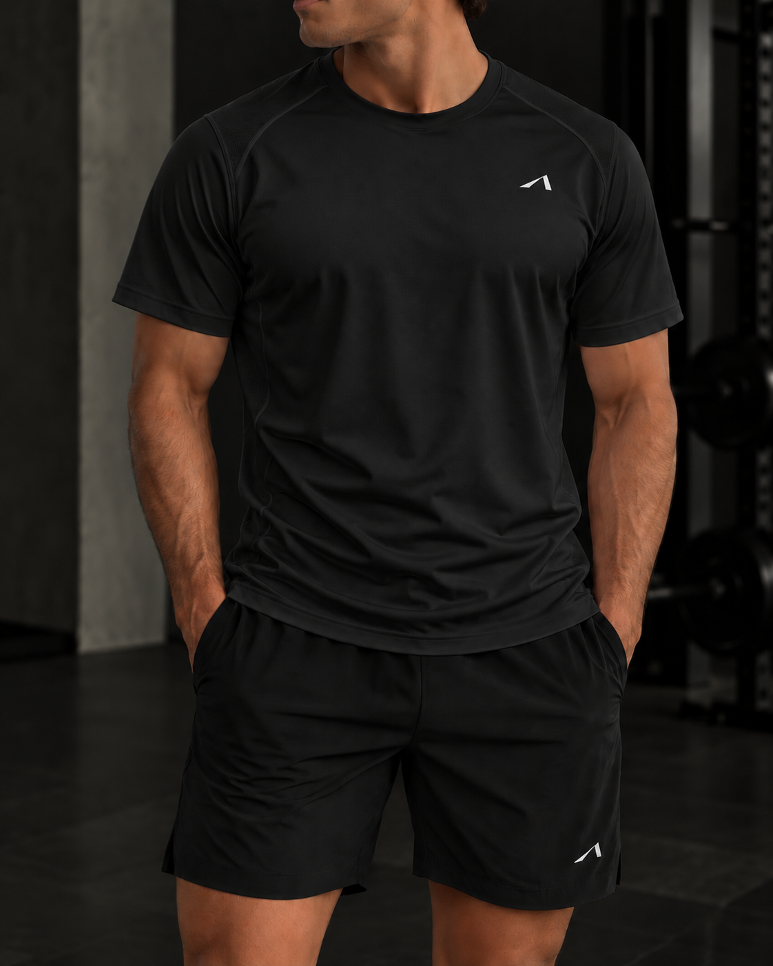 Men’s Regular Fit Performance T-Shirt - White Logo