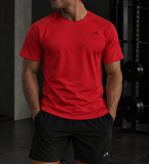 Men’s Regular Fit Performance T-Shirt - Black Logo