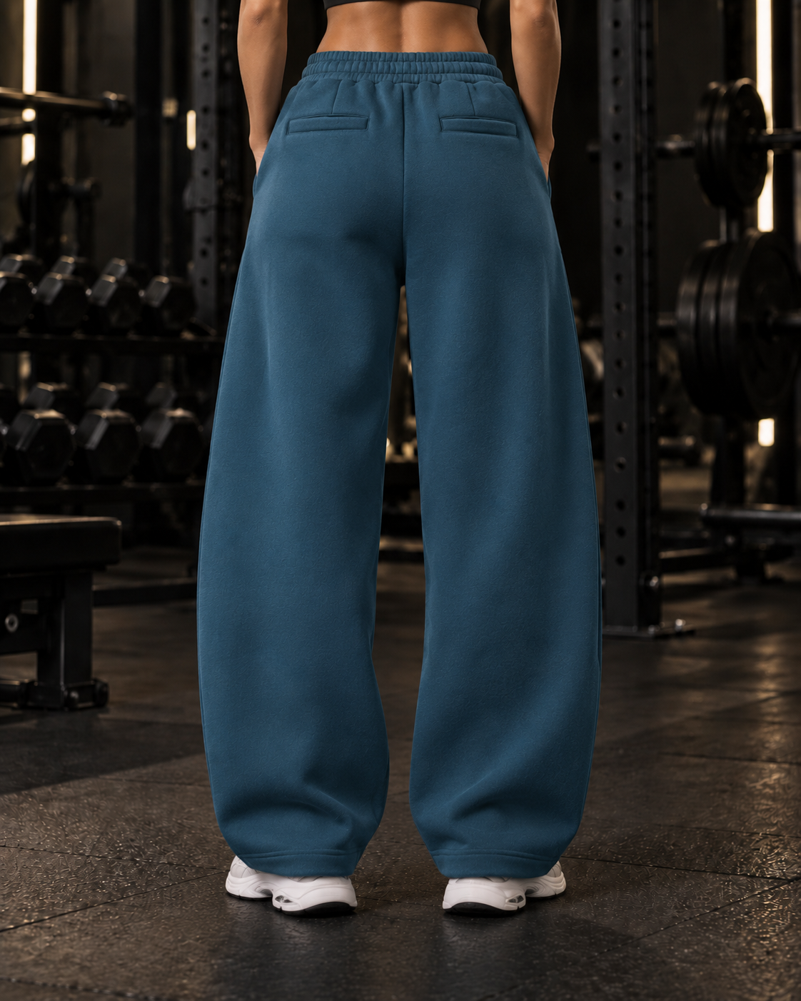 Unisex Barrel Leg Sweatpants