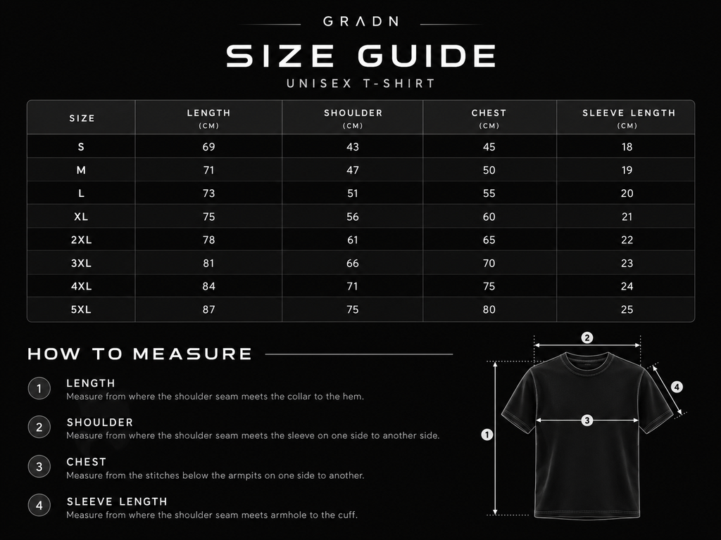 Unisex Oversized T-Shirt GRADN - White Logo