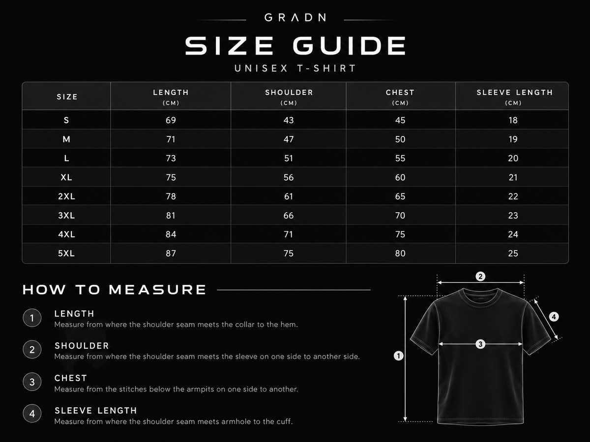 Unisex Oversized T-Shirt GRADN - White Logo